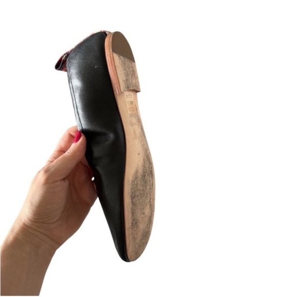 JOHNNY WAS JADE BALLET Black Leather FLAT Loefer - Picture 3 of 16